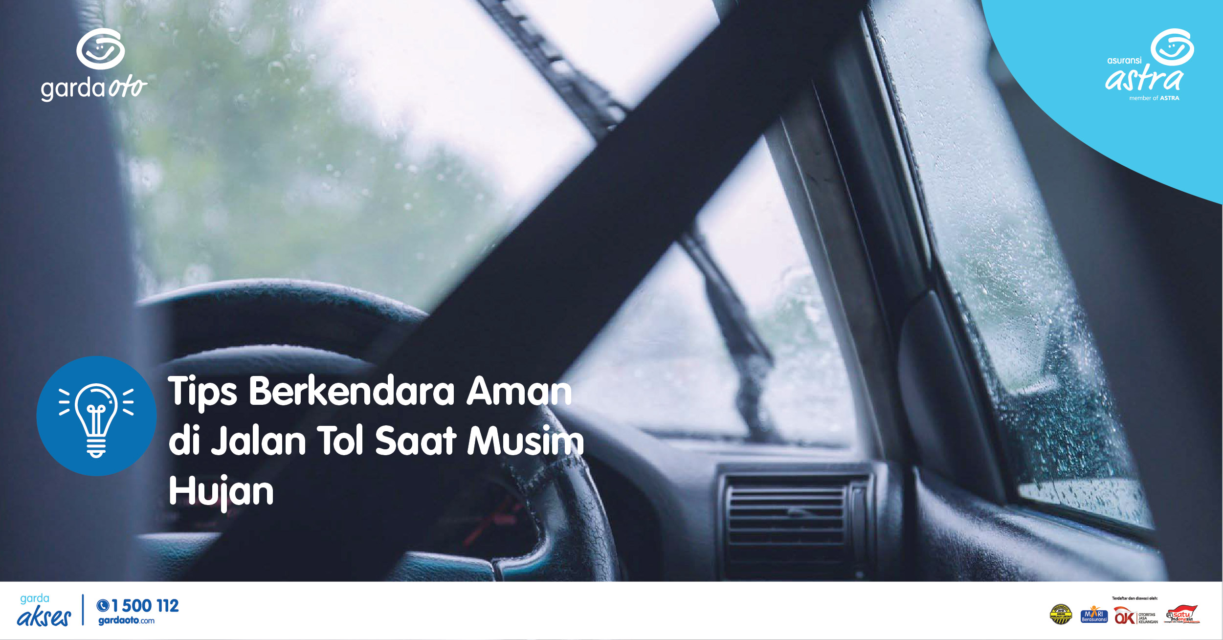 Tips Berkendara Aman di Jalan Tol Saat Musim Hujan